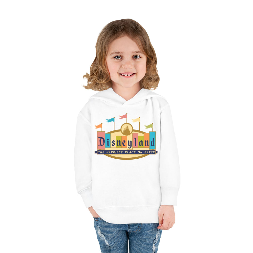 Disneyland way Back Machine Retro Logo Toddler Hoodie | Kids Pullover