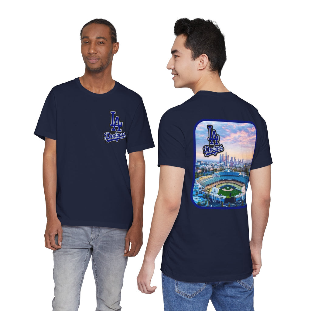 Los Angeles (Front and Back Printing) Mens Womans Jersey Short Sleeve Tee