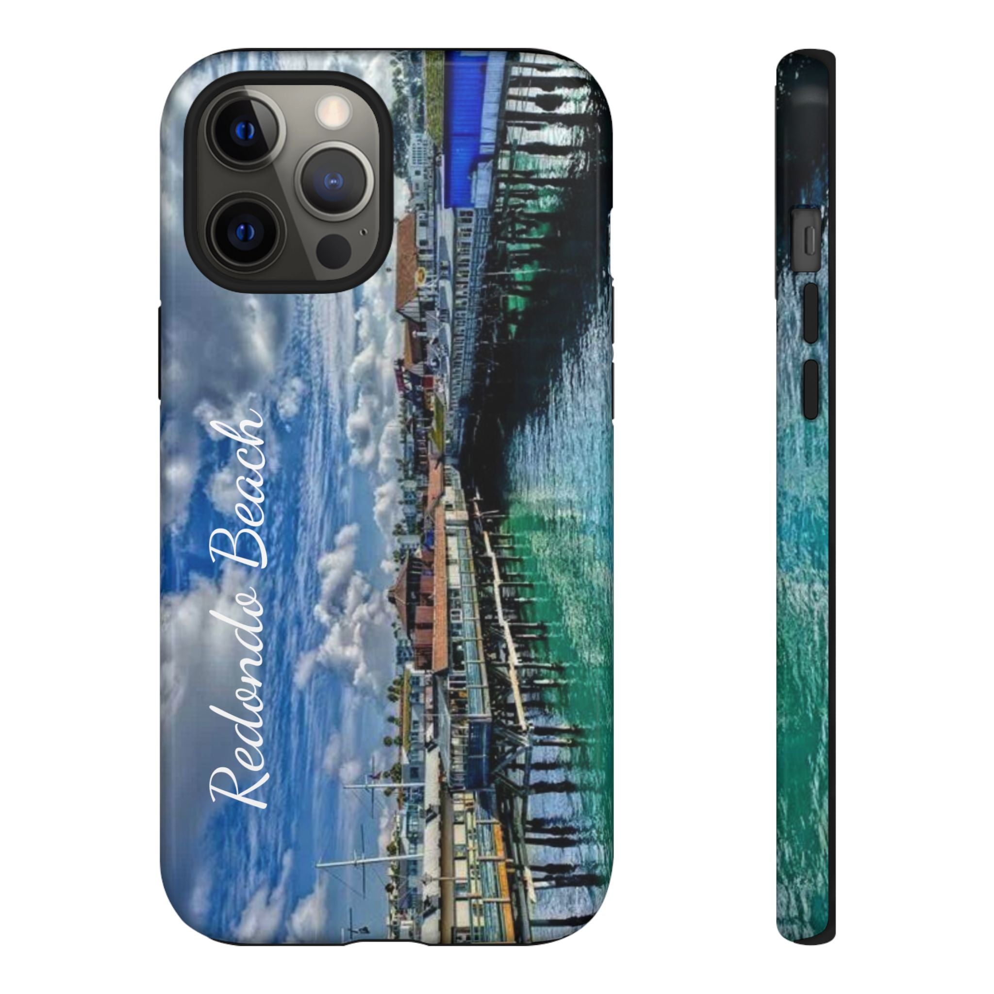 Phone Cases, Redondo Beach California King Harbor Design, Protective Covers, iPhone Accessories, Samsung Accessories, Gift for Travelers