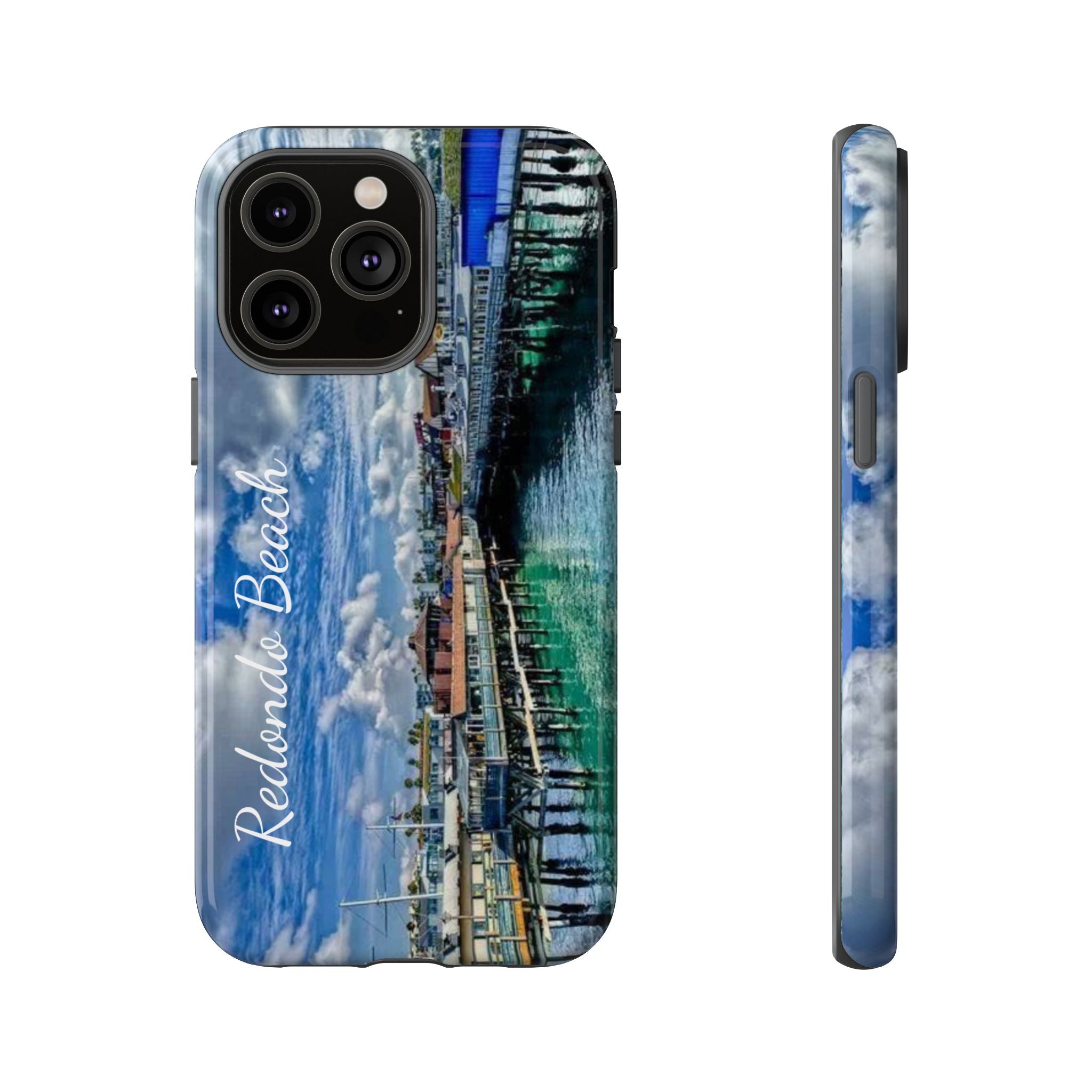 Phone Cases, Redondo Beach California King Harbor Design, Protective Covers, iPhone Accessories, Samsung Accessories, Gift for Travelers