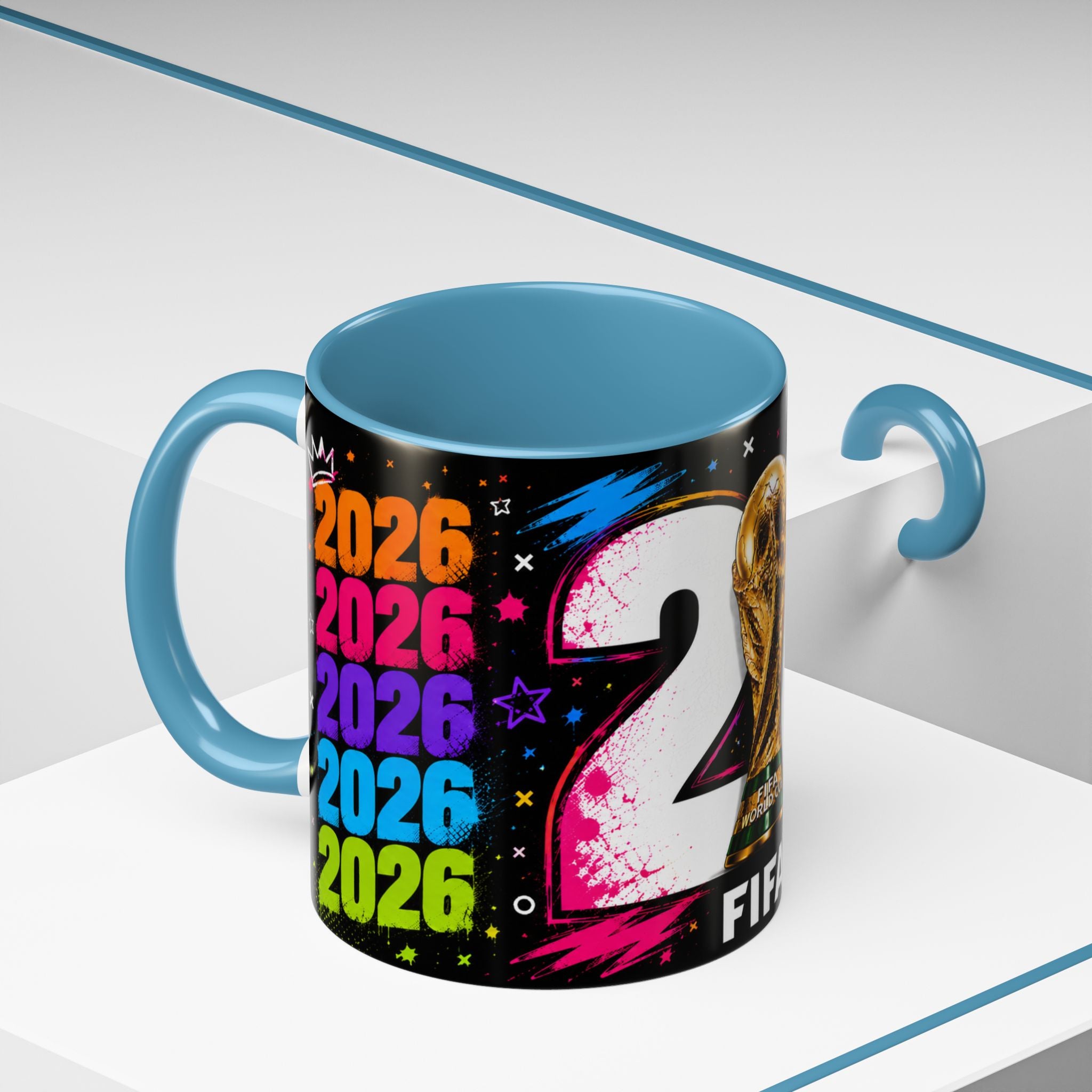 2026 FIFA World Cup Coffee Mug — Colorful Trophy Design (11/15oz)