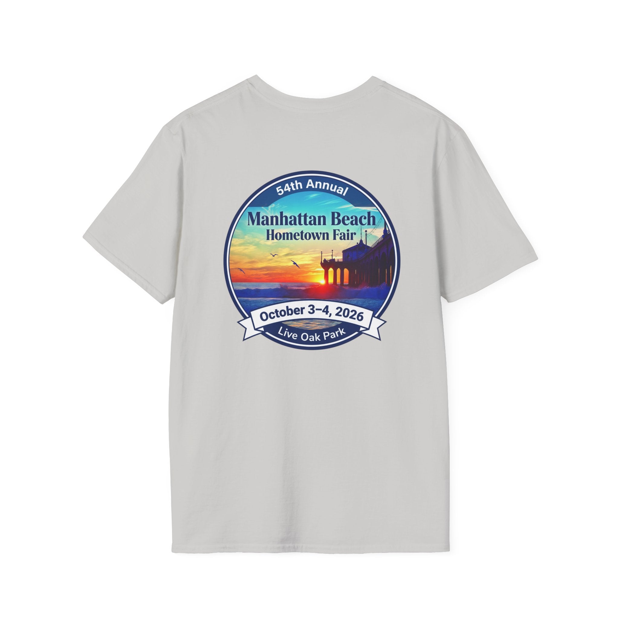 Manhattan Beach Hometown Fair T-Shirt — 54th Annual Sunset Surf Logo (Oct 3-4, 2026)