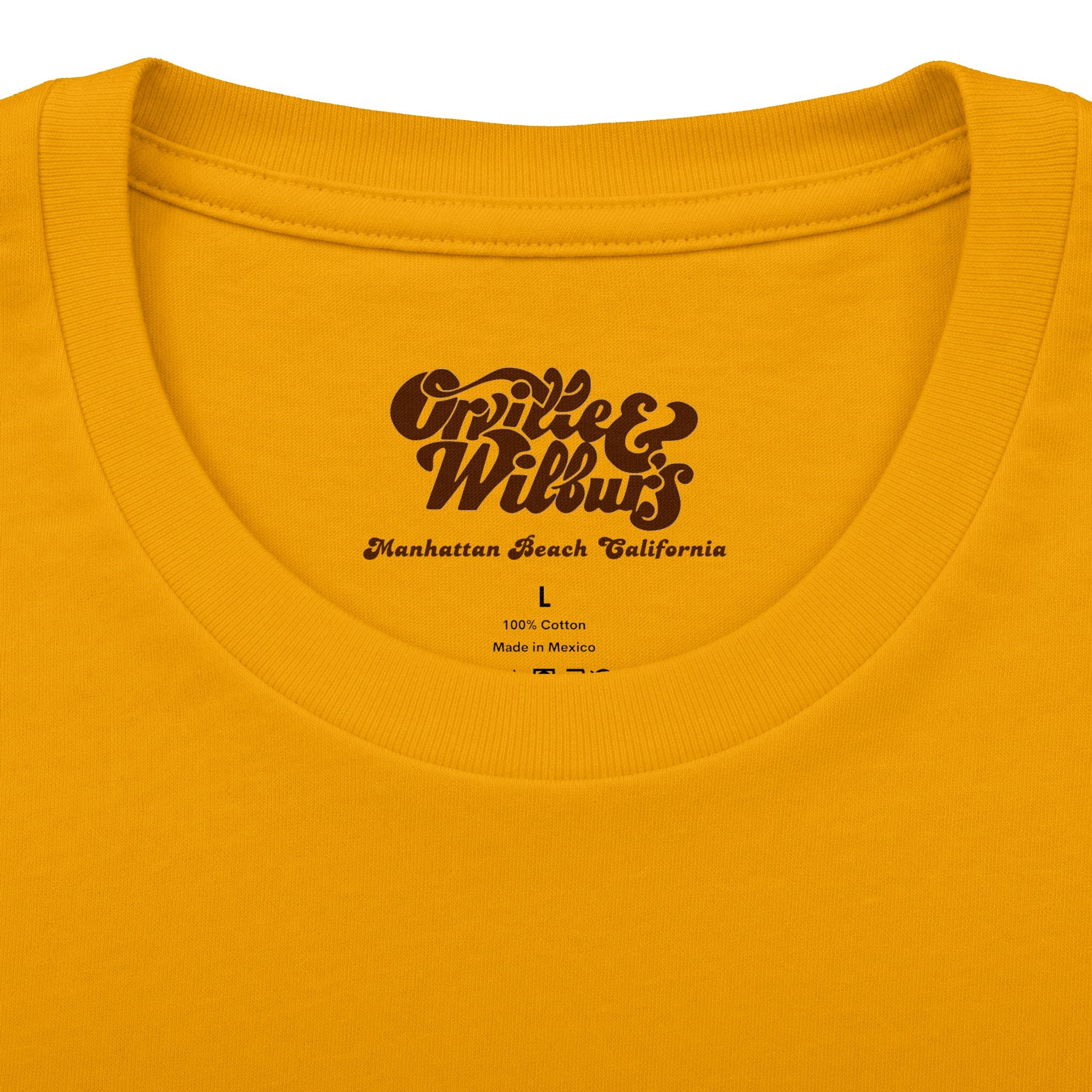 Orville and Wilburs Restaurant Manhattan Beach California Old South Bay Aviation Tee Shirt