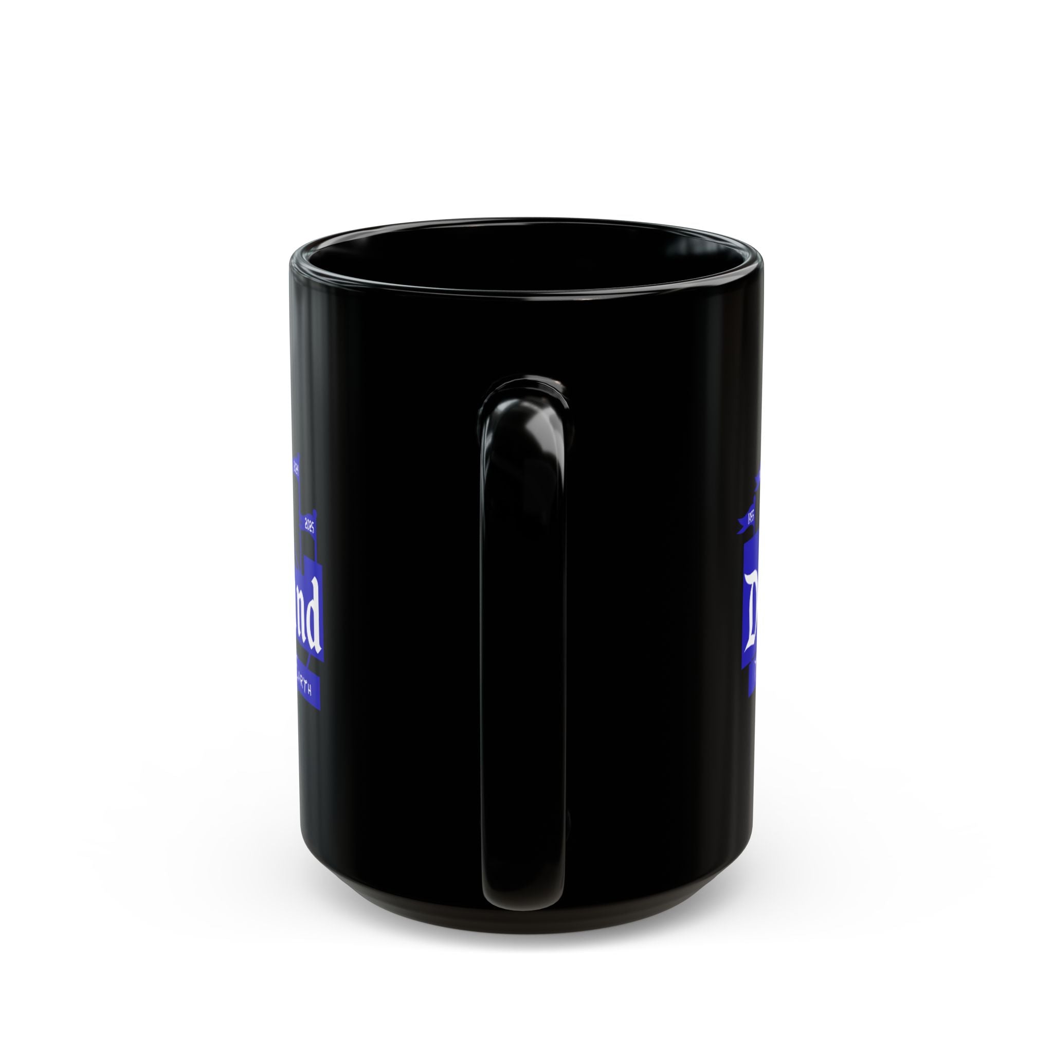DodgerLAnd skyline logo Mug 2025 Champions | Black ceramic coffee mug
