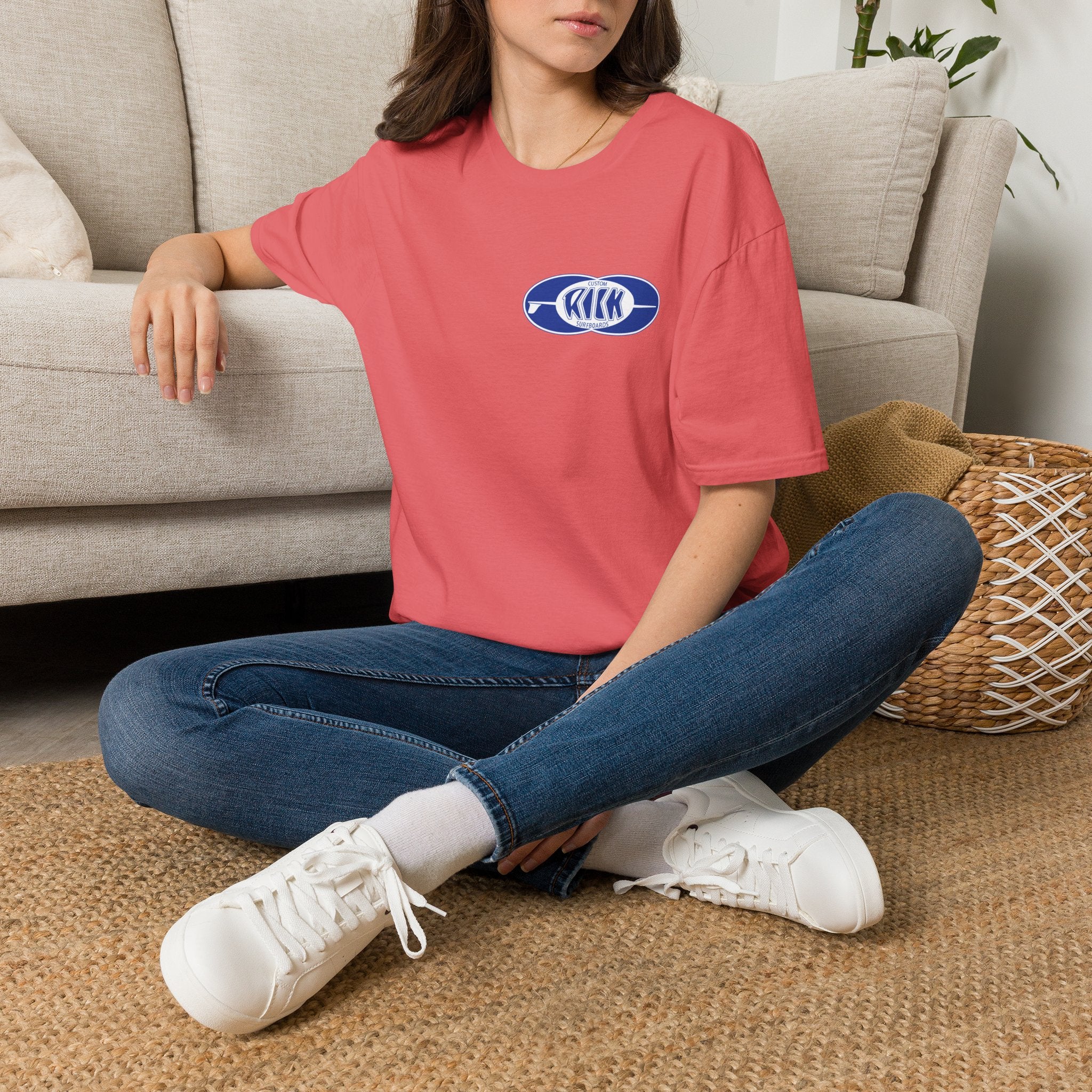 Rick Surfboards Unisex Softstyle T-Shirt Old School Hermosa Beach