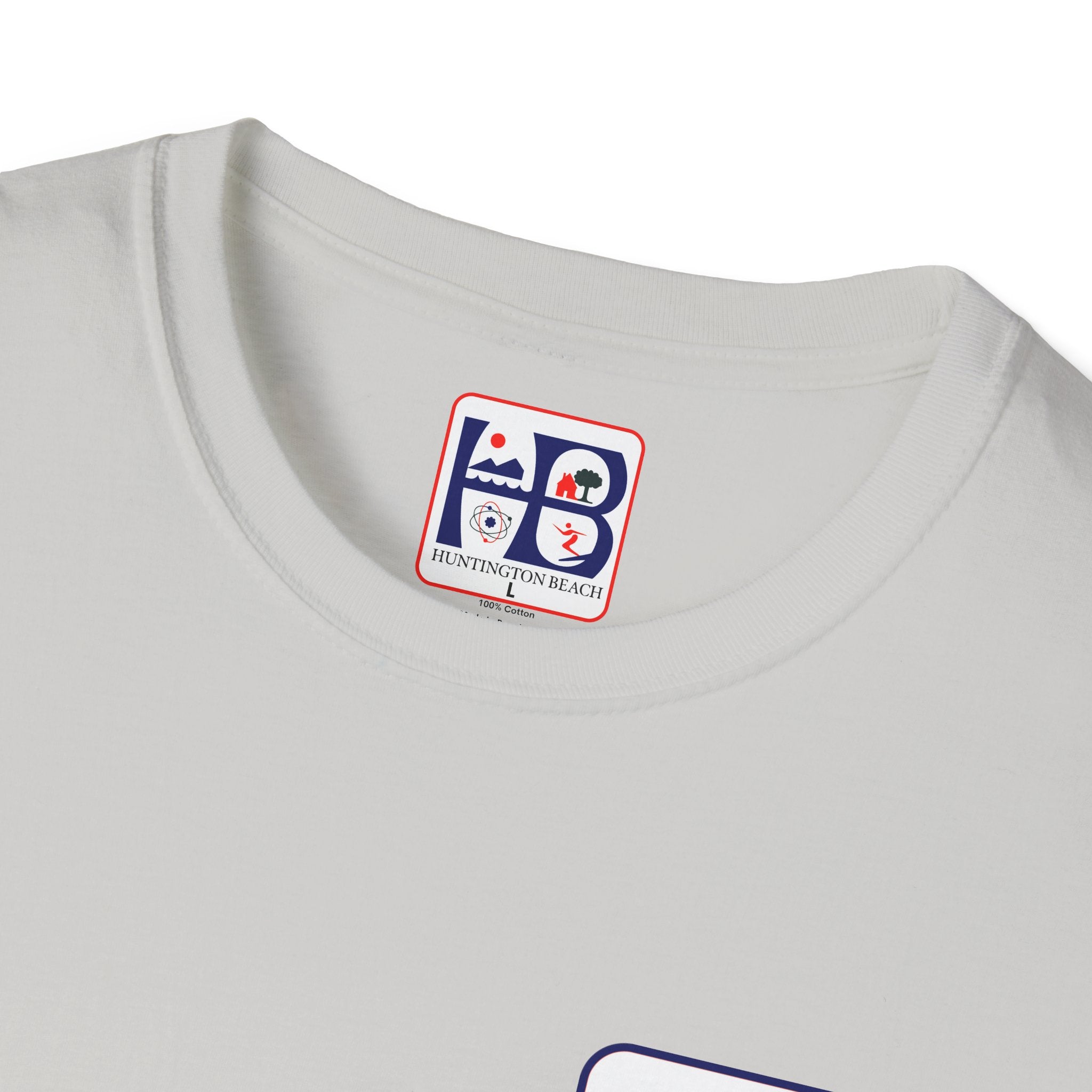 Huntington Beach Retro Logo T-Shirt — HB Surf & Sunset Tee (printed 3 side)