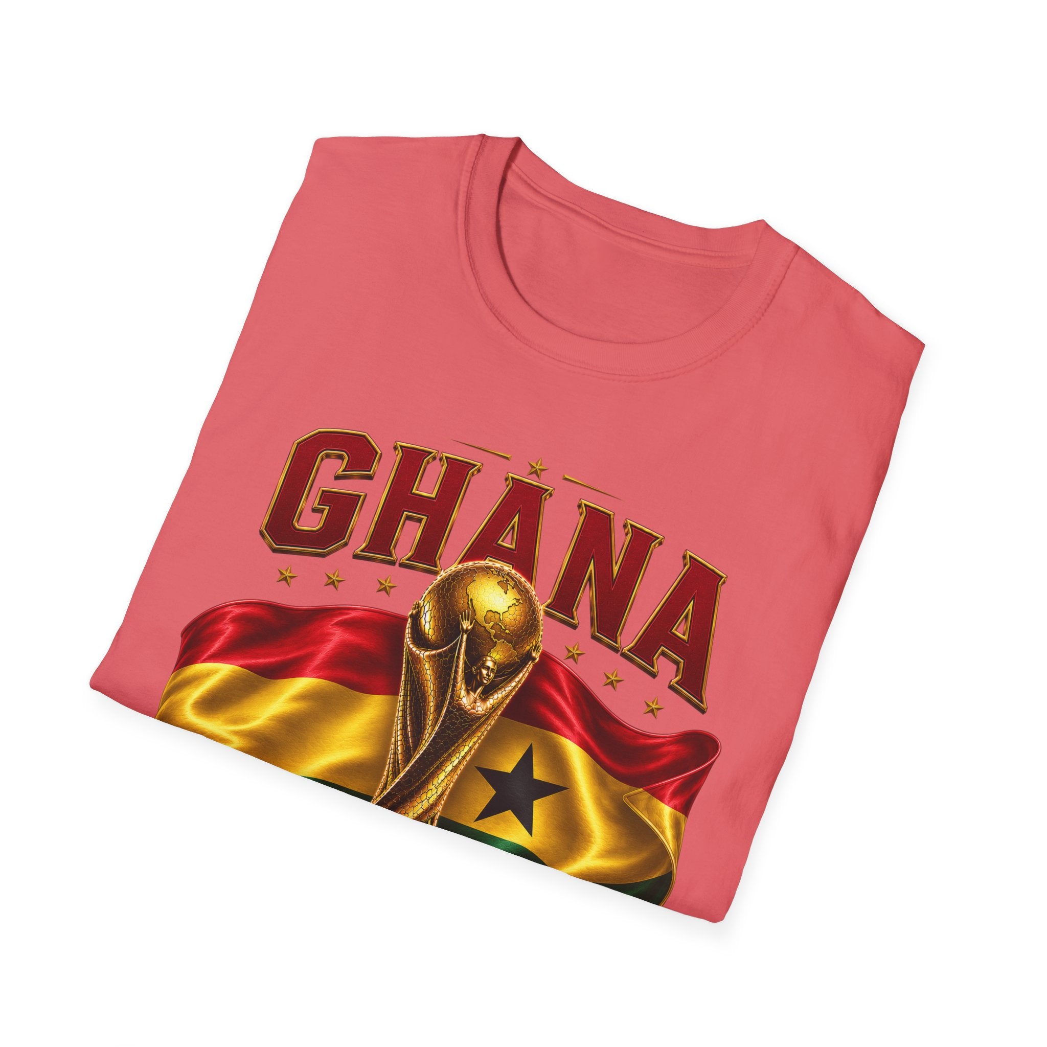 Ghana 2026 World Cup T-Shirt — Flag & Trophy Football Fan Tee