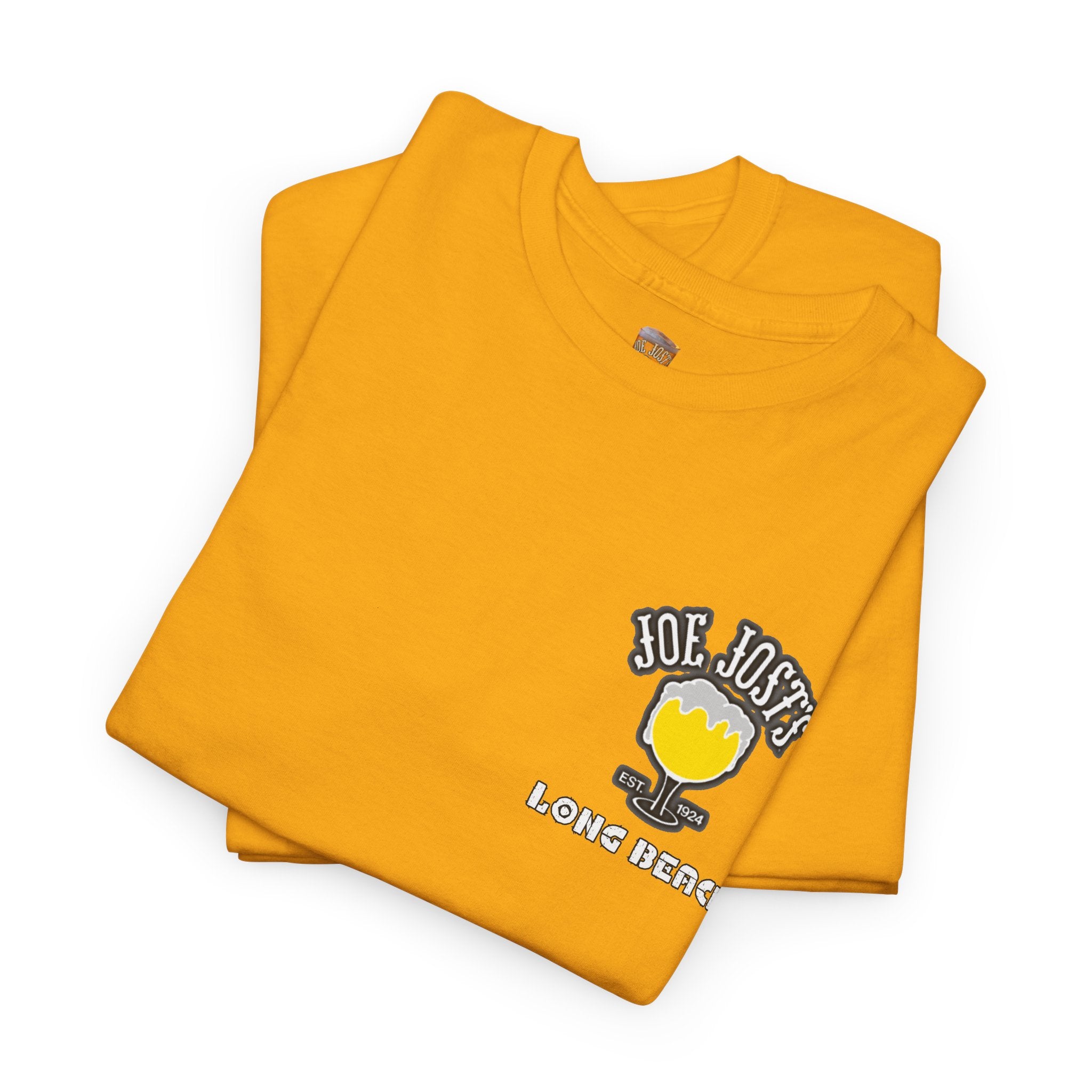 Joe Josts Long Beach California Men's and Woman's Heavy Cotton Tee - Printed 4 Areas