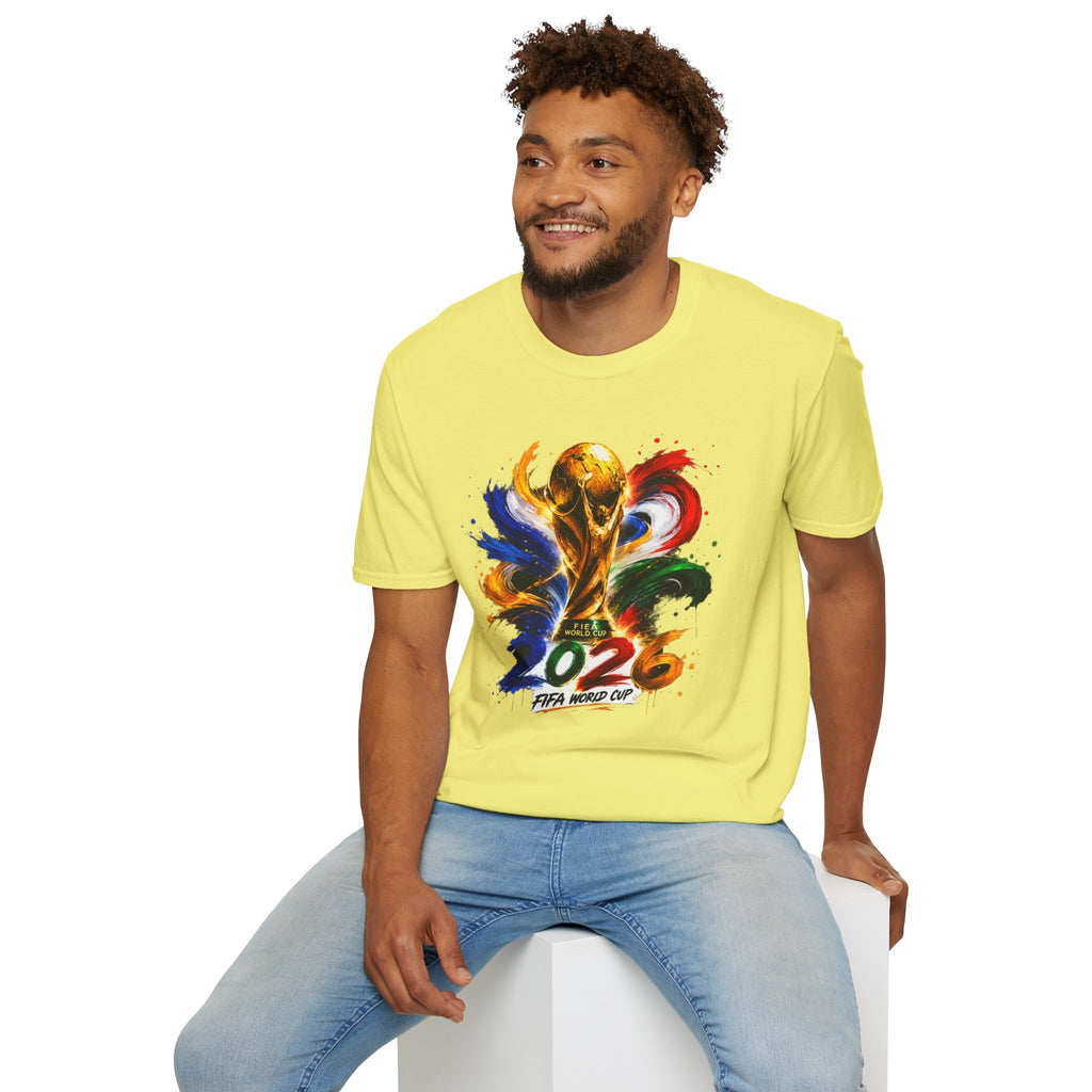 World Cup 2026 T-Shirt — Colorful FIFA Trophy Graphic
