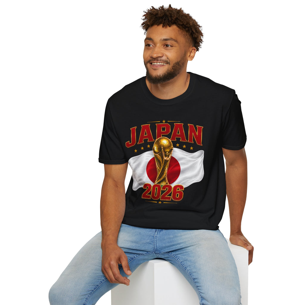 Japan 2026 World Cup T-Shirt — Golden Trophy Soccer Fan Tee
