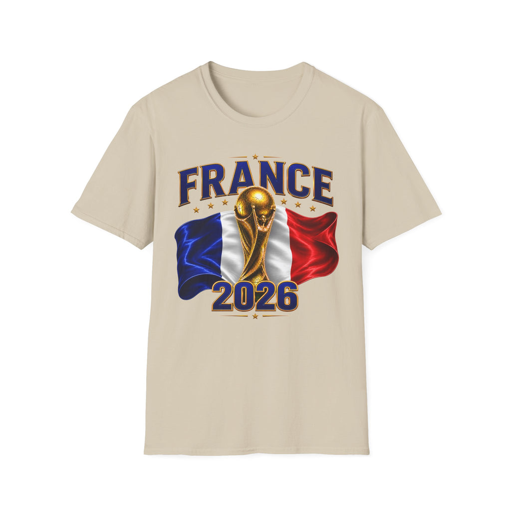 France World Cup 2026 T-Shirt — French Flag & Trophy Soccer Tee