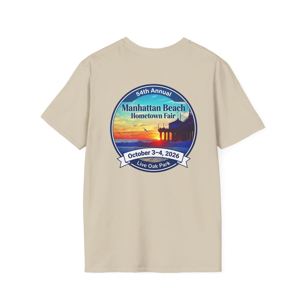 Manhattan Beach Hometown Fair T-Shirt — 54th Annual Sunset Surf Logo (Oct 3-4, 2026)