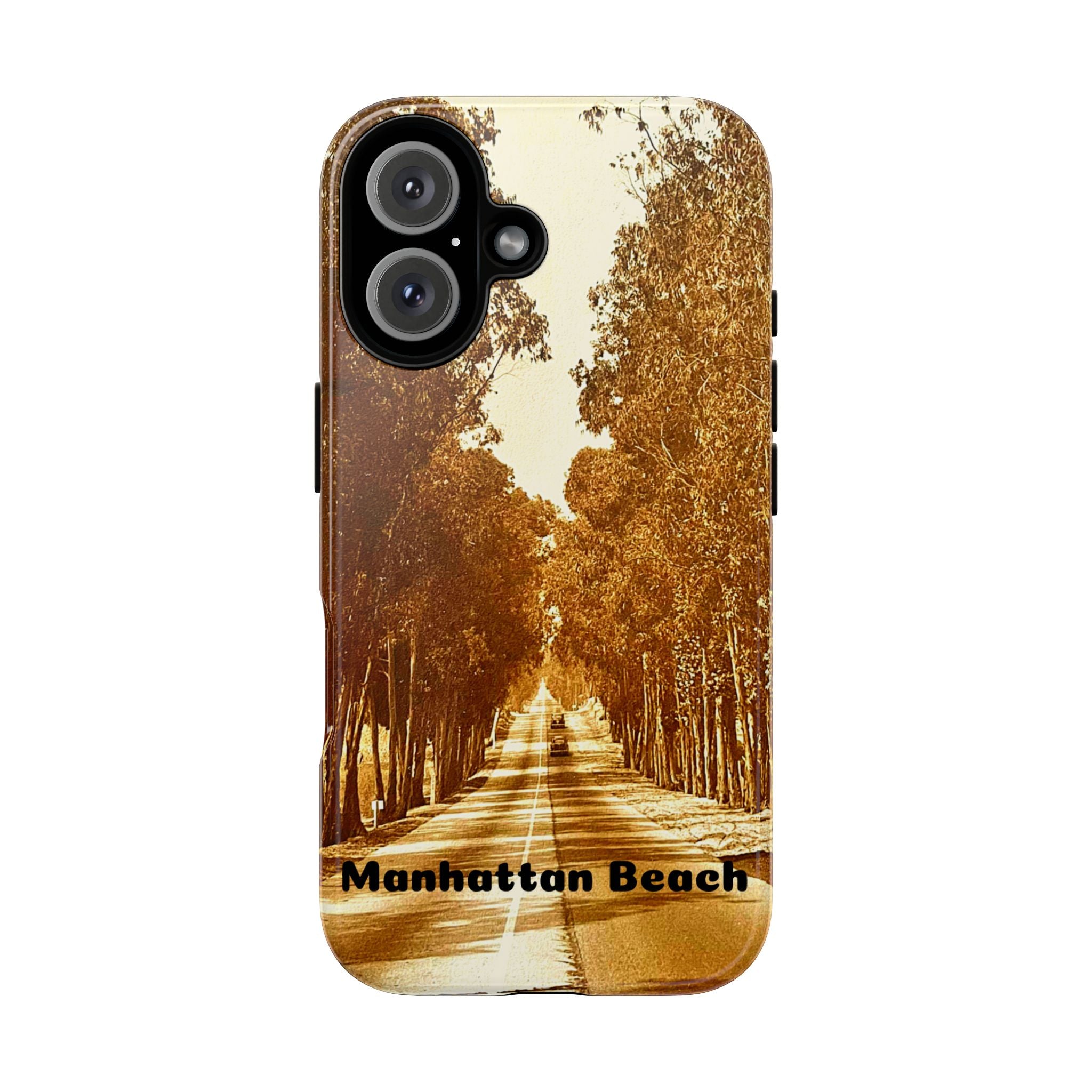 Phone Cases Manhattan Beach Rosecrans Ave Early 60's Tough Cases 90266 California, iPhone Samsung Google Pixel Protective Cover, Vintage