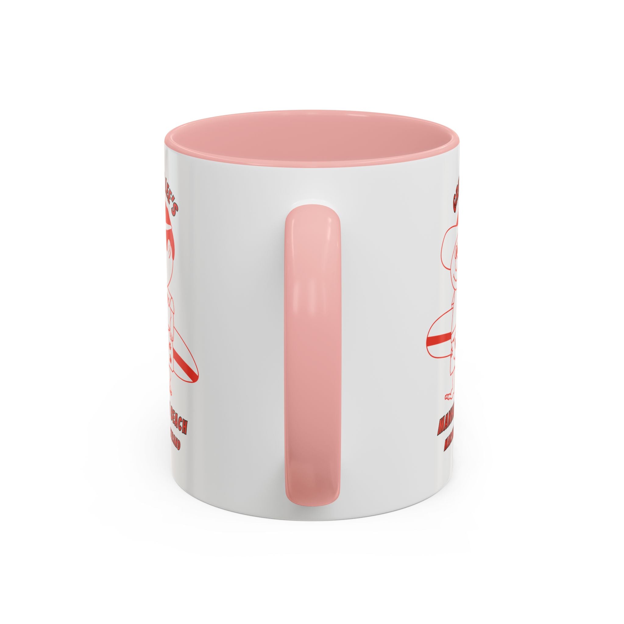 Greasy Lee's Surfer Logo Mug | Marine and Strand Manhattan Beach Old School  Accent Coffee Mug 11oz 15oz