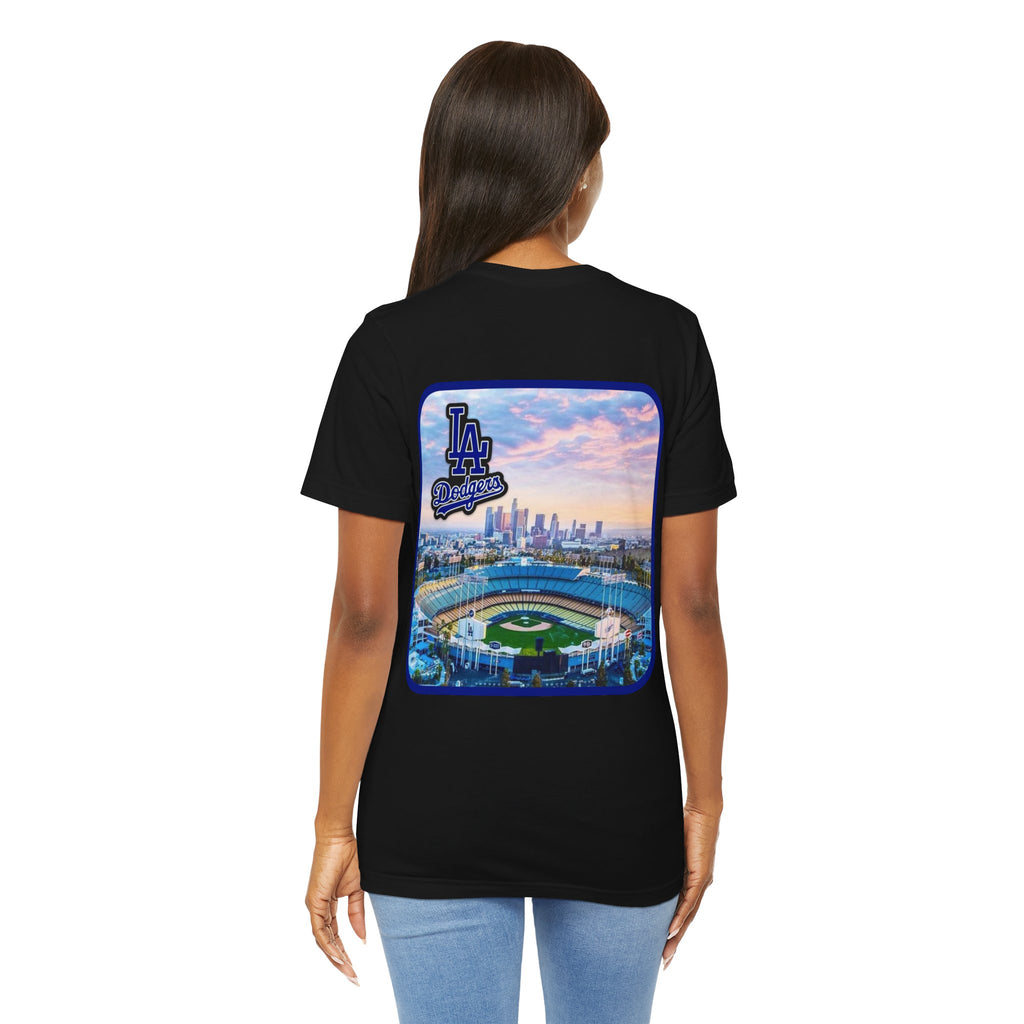 Los Angeles (Front and Back Printing) Mens Womans Jersey Short Sleeve Tee