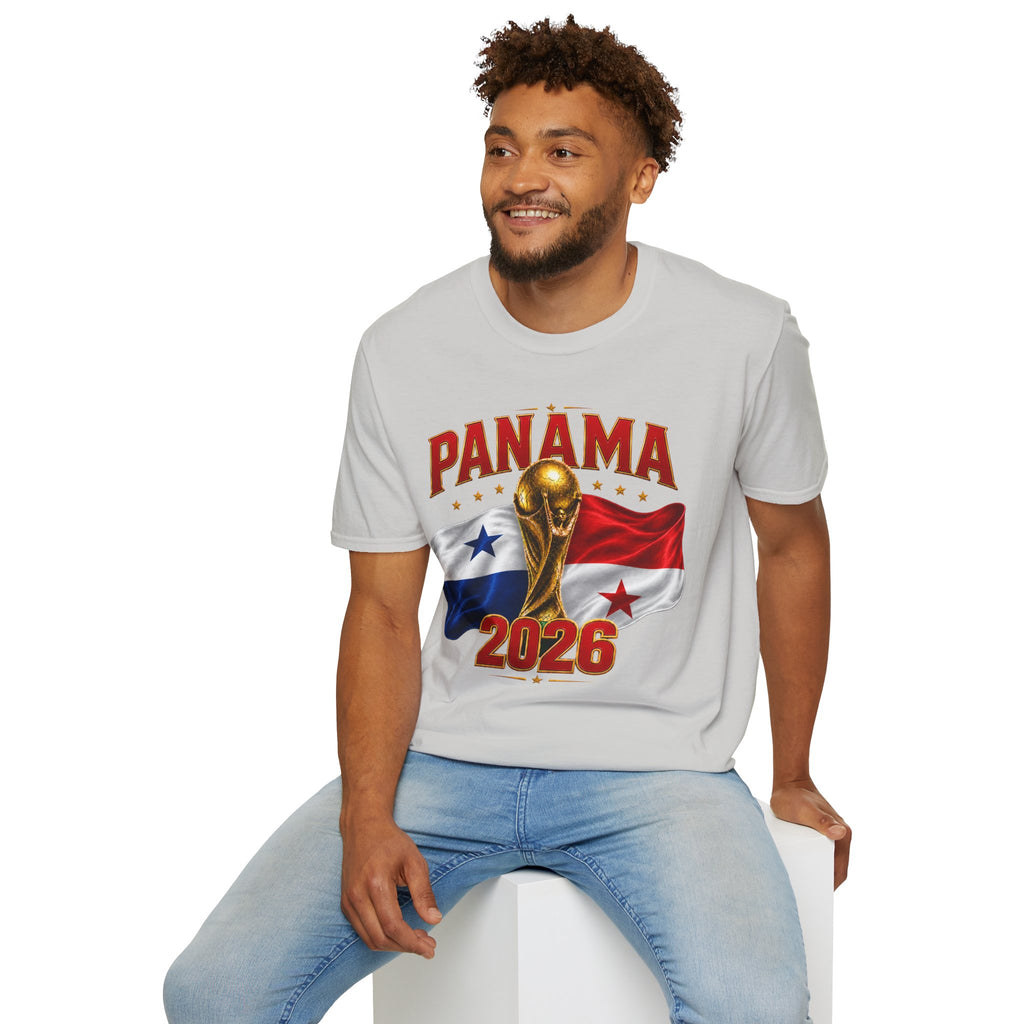 Panama 2026 World Cup T-Shirt — Panama Flag & Trophy Soccer Tee
