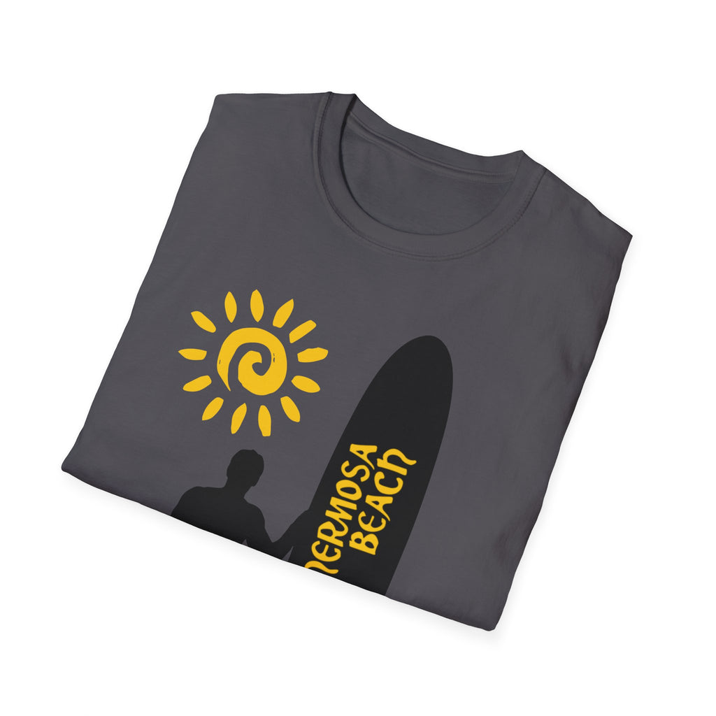 Hermosa Beach Long Board Unisex Softstyle T-Shirt