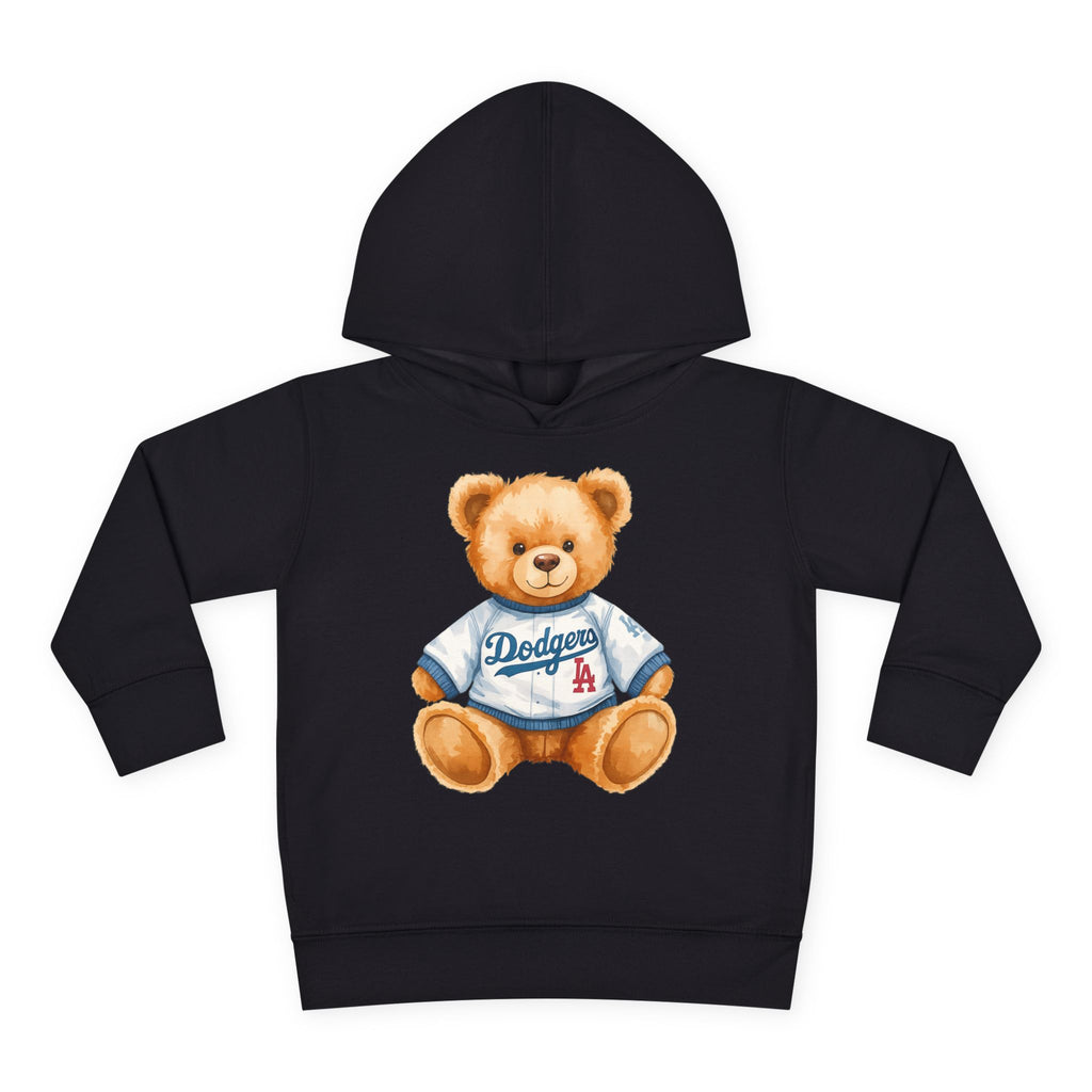 Teddy Bear in Jersey Hoodie | Toddler Pullover Fleece