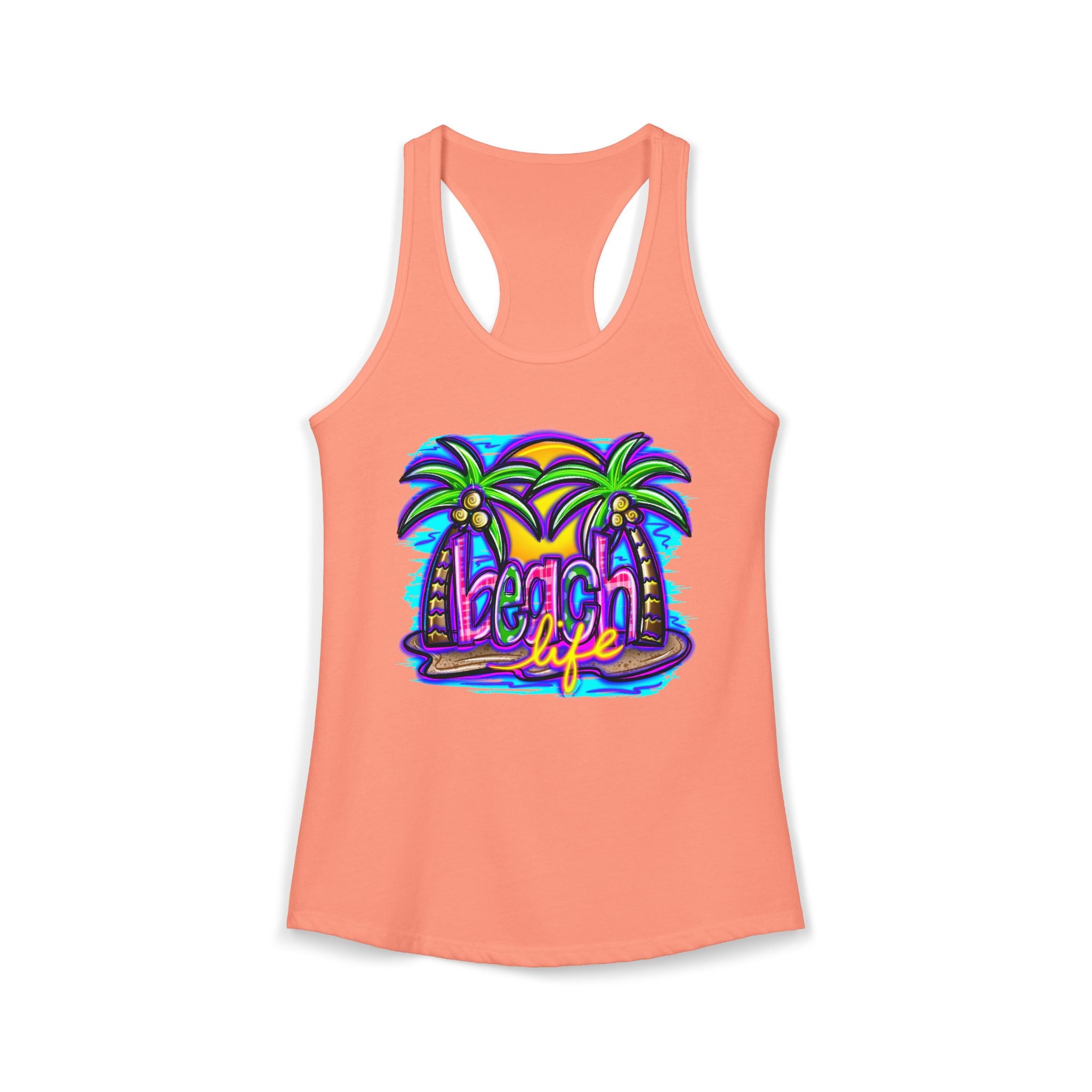 Beach Life Racerback Tank — Women's Beachy Summer Tank Top