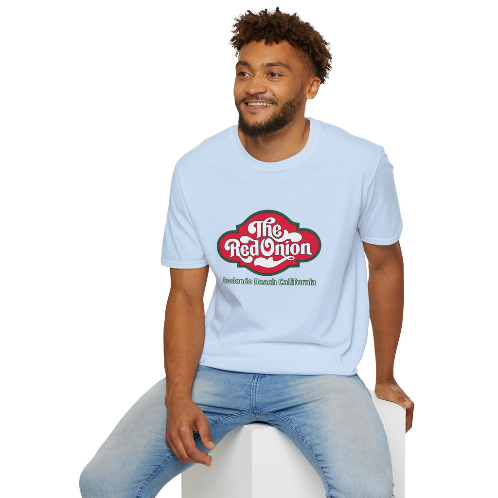 Red Onion Redondo Beach California  Restaurant  Retro Tee, Soft Cotton Shirt, Casual Vintage T-Shirt #OldSouthBay.com