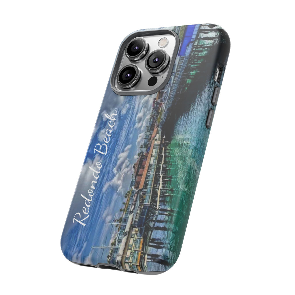 Phone Cases, Redondo Beach California King Harbor Design, Protective Covers, iPhone Accessories, Samsung Accessories, Gift for Travelers
