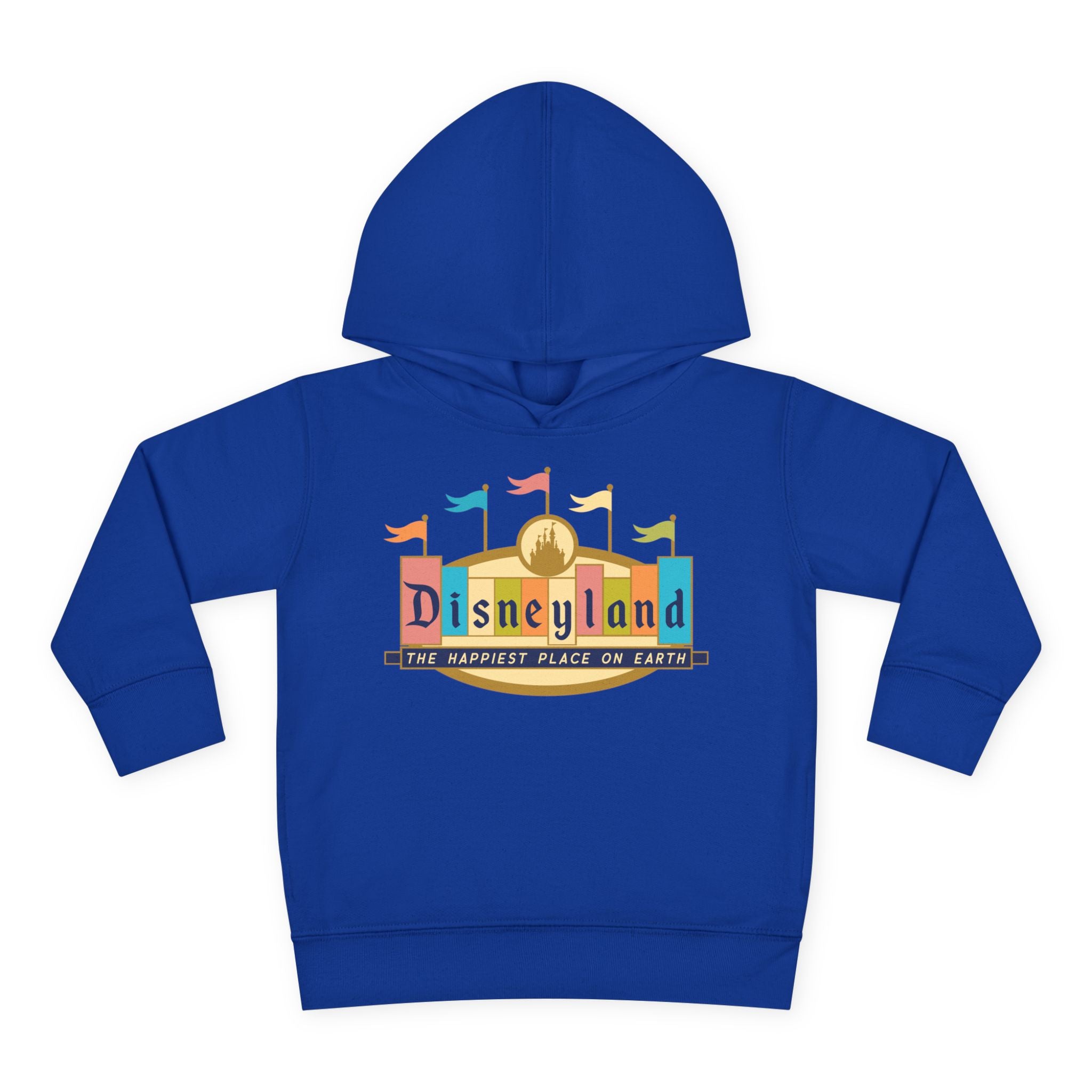 Disneyland way Back Machine Retro Logo Toddler Hoodie | Kids Pullover