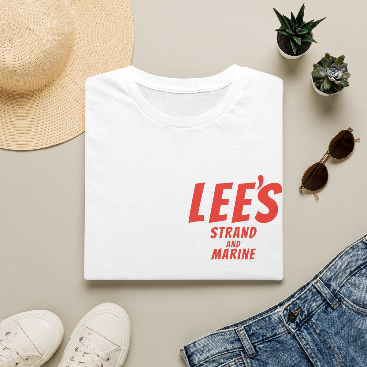 Greasy Lee's  Strand and Marine Old School T-Shirt | Manhattan Beach vintage surfer logo