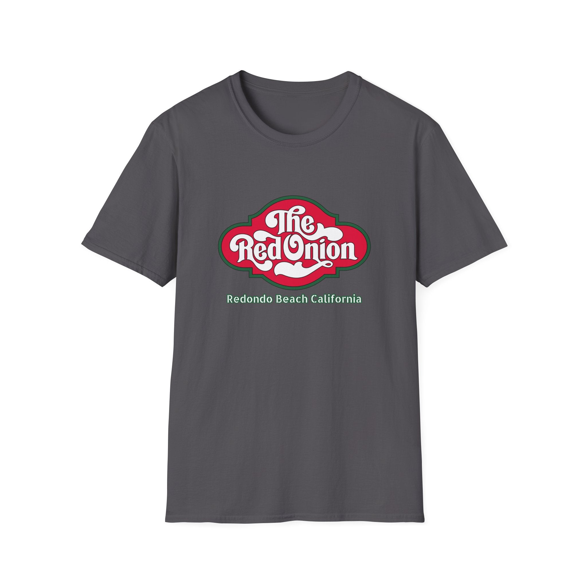 Red Onion Redondo Beach California  Restaurant  Retro Tee, Soft Cotton Shirt, Casual Vintage T-Shirt #OldSouthBay.com