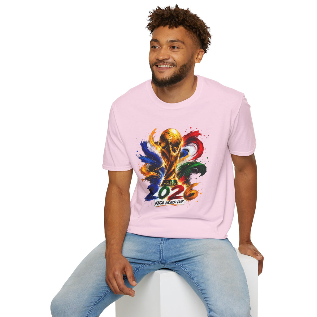 World Cup 2026 T-Shirt — Colorful FIFA Trophy Graphic