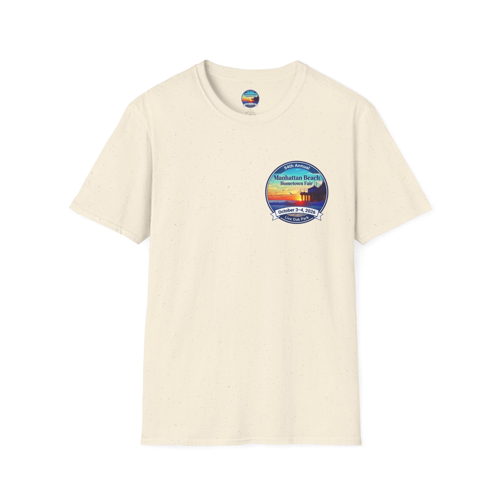 Manhattan Beach Hometown Fair T-Shirt — 54th Annual Sunset Surf Logo (Oct 3-4, 2026)