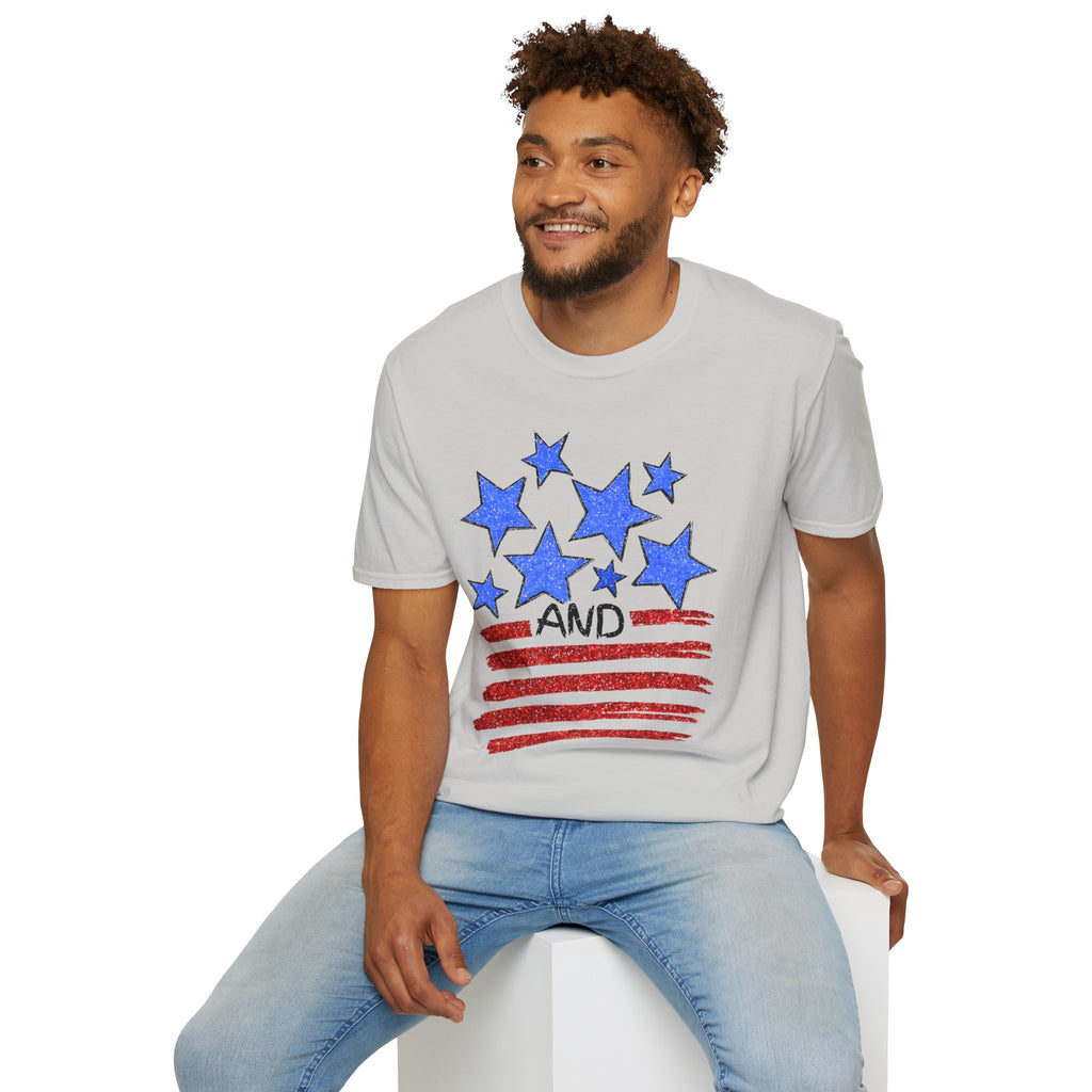 Stars and Stripes T-Shirt — Flag Graphic Patriotic Tee