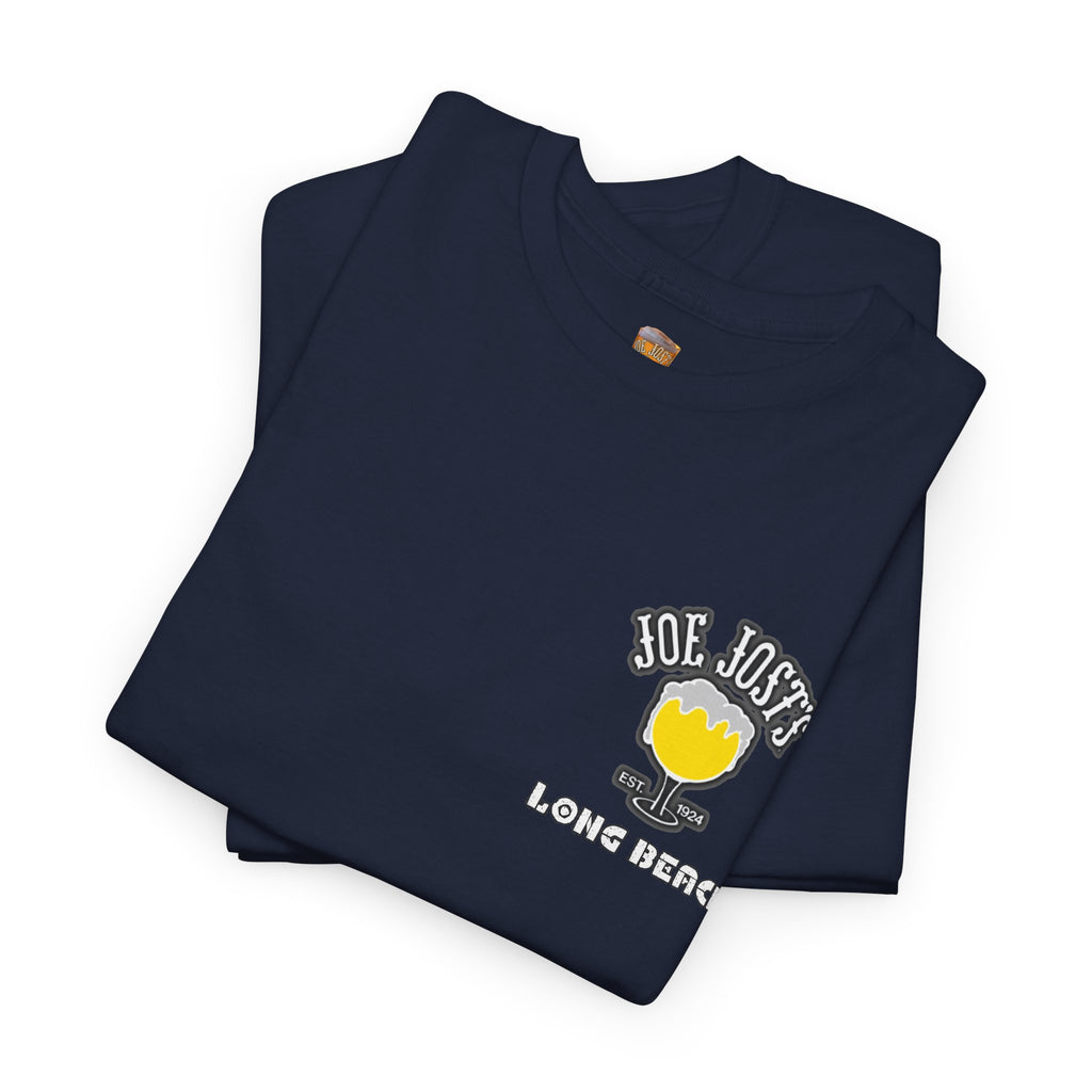 Joe Josts Long Beach California Men's and Woman's Heavy Cotton Tee - Printed 4 Areas