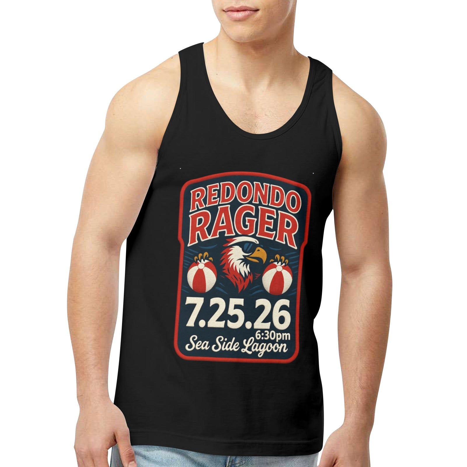Redondo Rager Seaside Lagoon #RUHS 1st Annual Men's Tank Top Made in USA