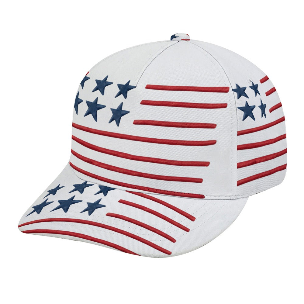 American Flag Style Baseball Cap