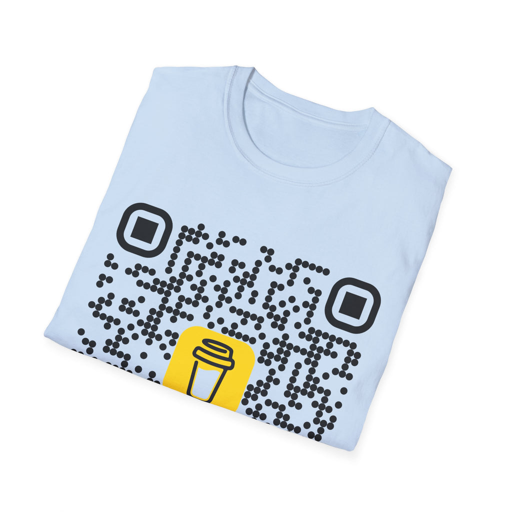 QR Code Coffee Tee — Scan-to-Order Coffee Shop T-Shirt