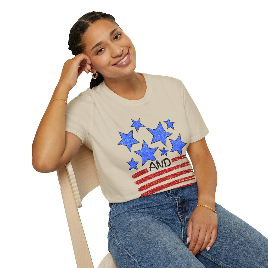 Stars and Stripes T-Shirt — Flag Graphic Patriotic Tee