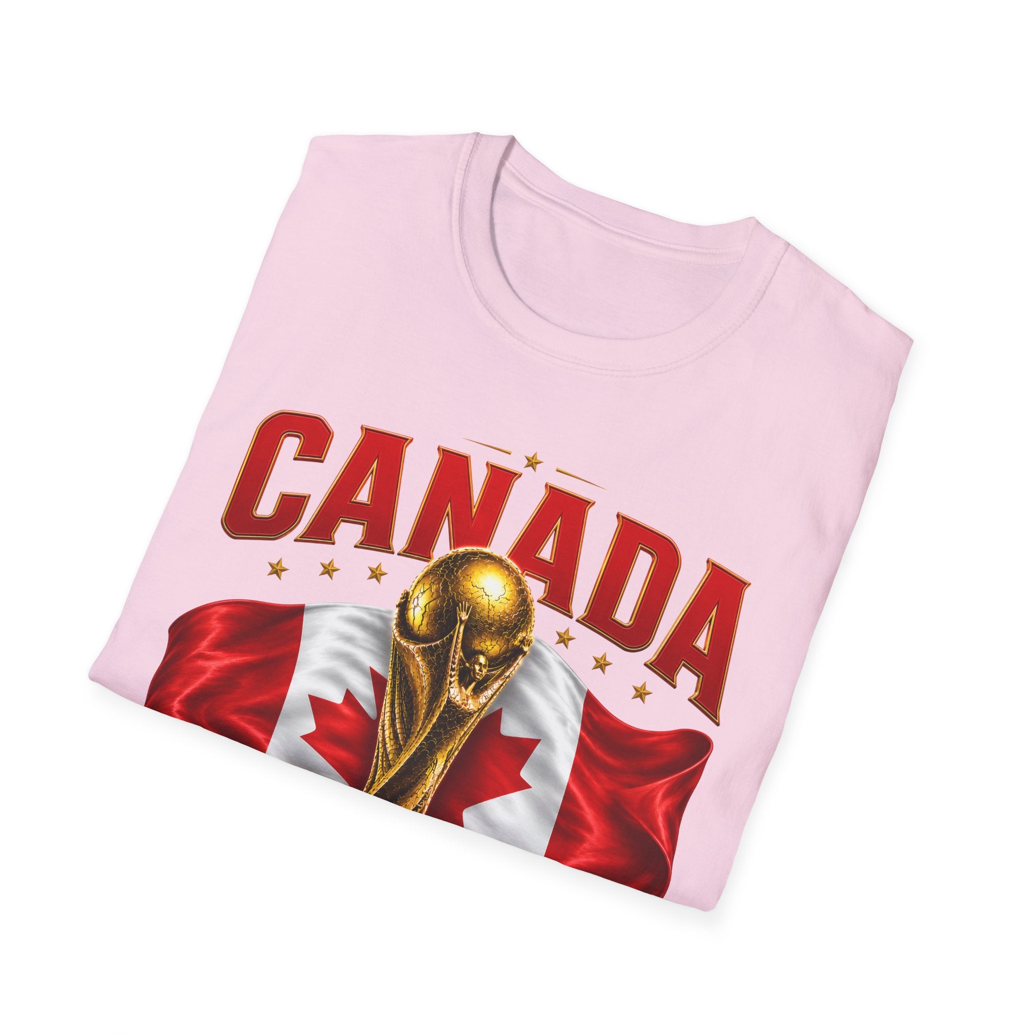 Canada 2026 World Cup T-Shirt — Canadian Soccer Fan Tee with Trophy & Flag