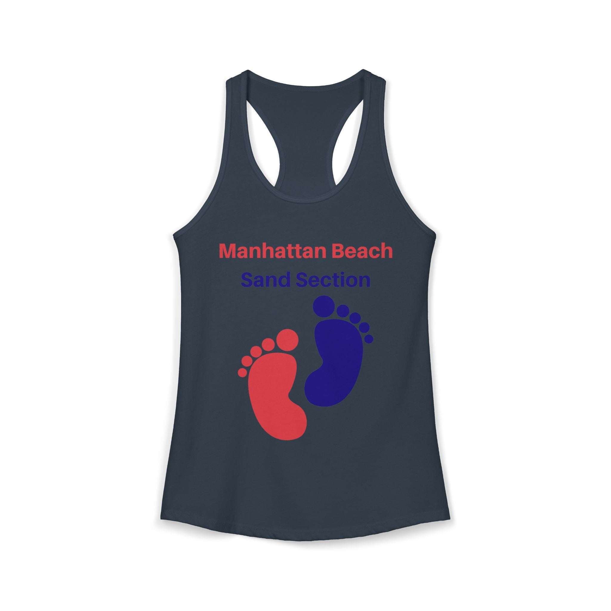 Manhattan Beach Sand Section - Women's Ideal Racerback Tank