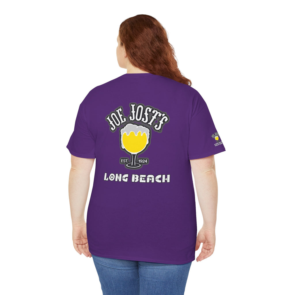 Joe Josts Long Beach California Men's and Woman's Heavy Cotton Tee - Printed 4 Areas