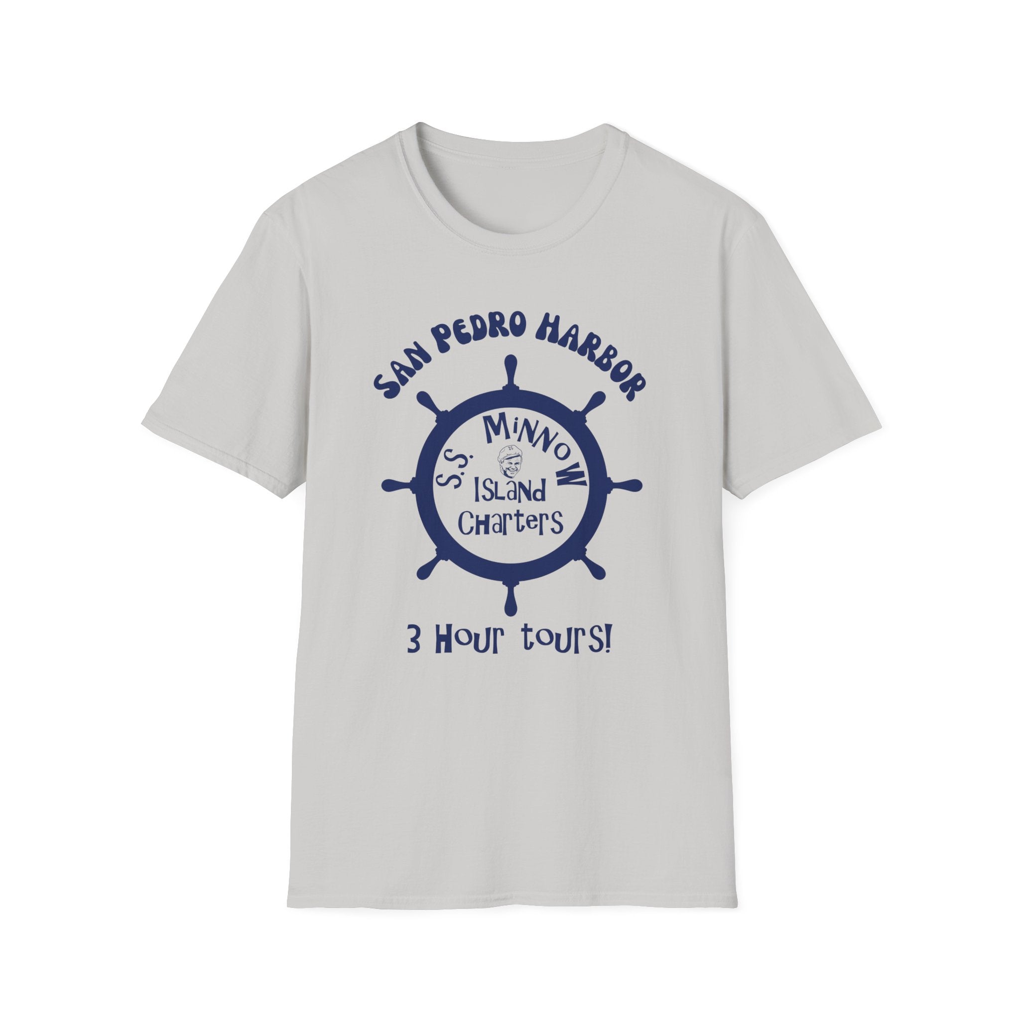 San Pedro Harbor Ship Wheel T-Shirt | SS Minnow Island Charters