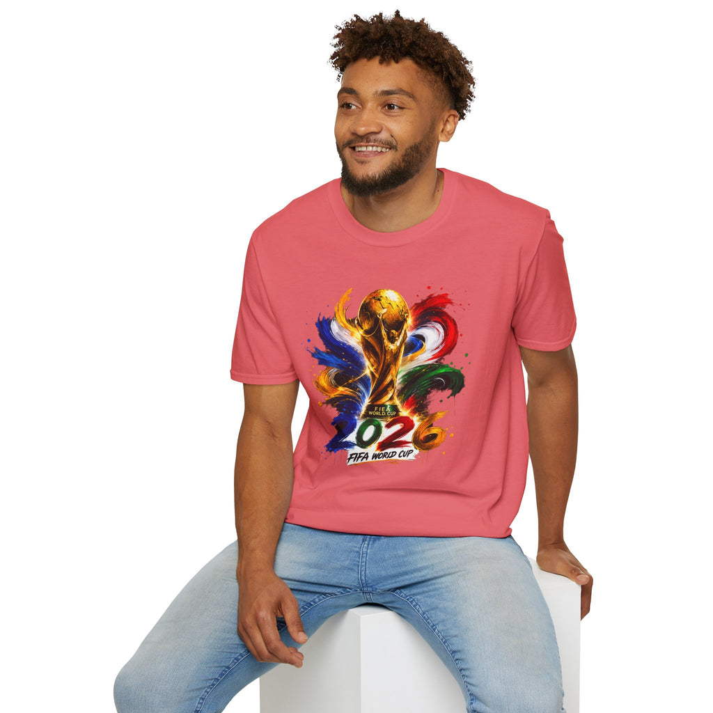 World Cup 2026 T-Shirt — Colorful FIFA Trophy Graphic