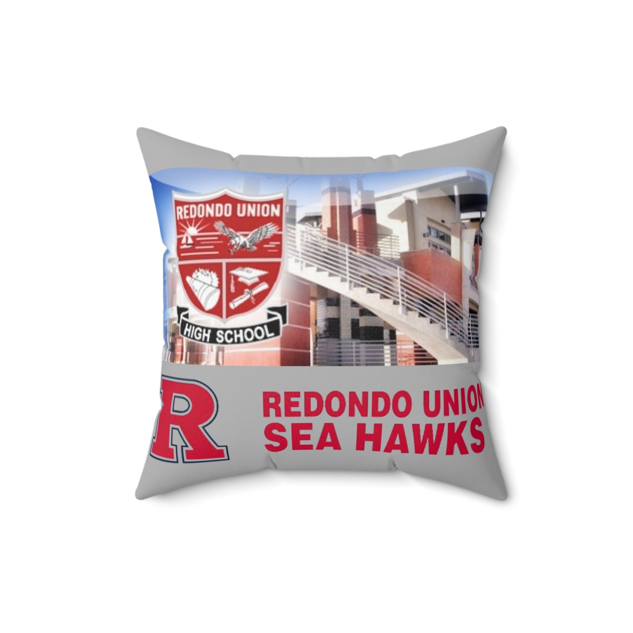 Redondo Beach Union High School - Spun Polyester Square Pillow