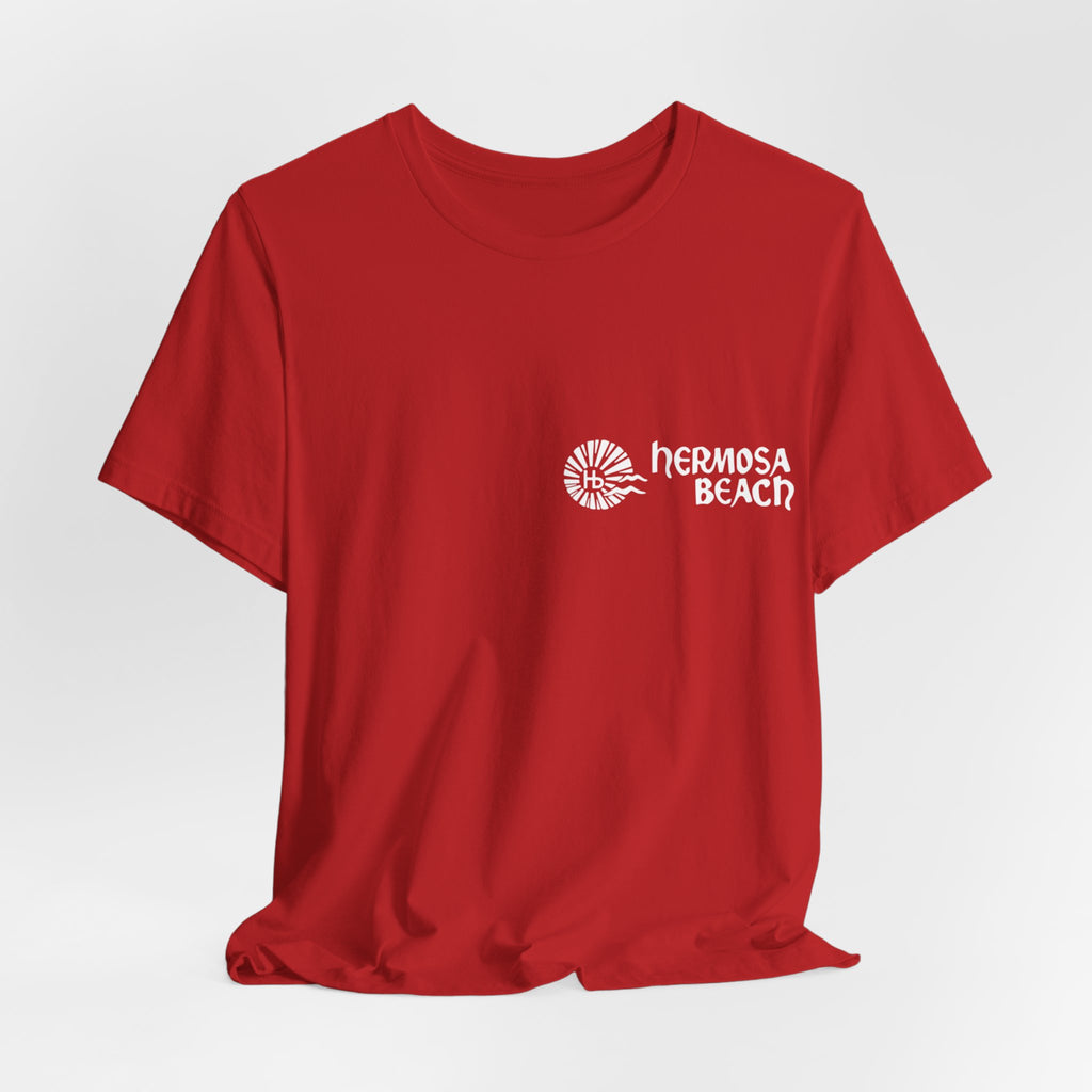 Hermosa Beach Tee — Colorful Front/Back Print Jersey T-Shirt