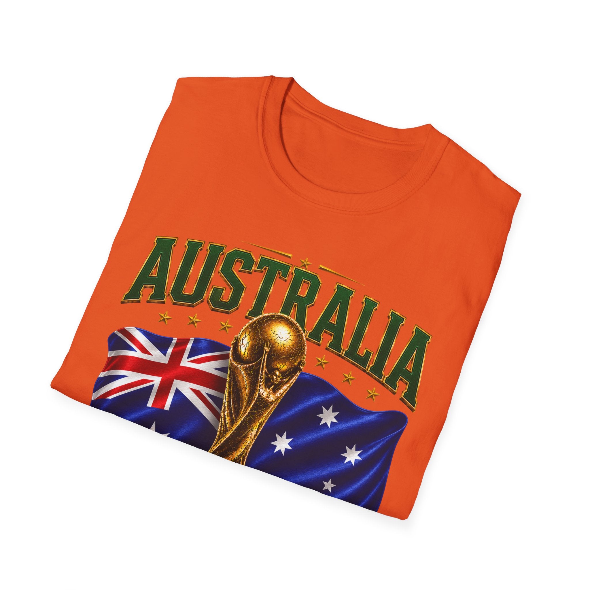 Australia 2026 Soccer World Cup T-Shirt — Aussie Flag & Trophy Design
