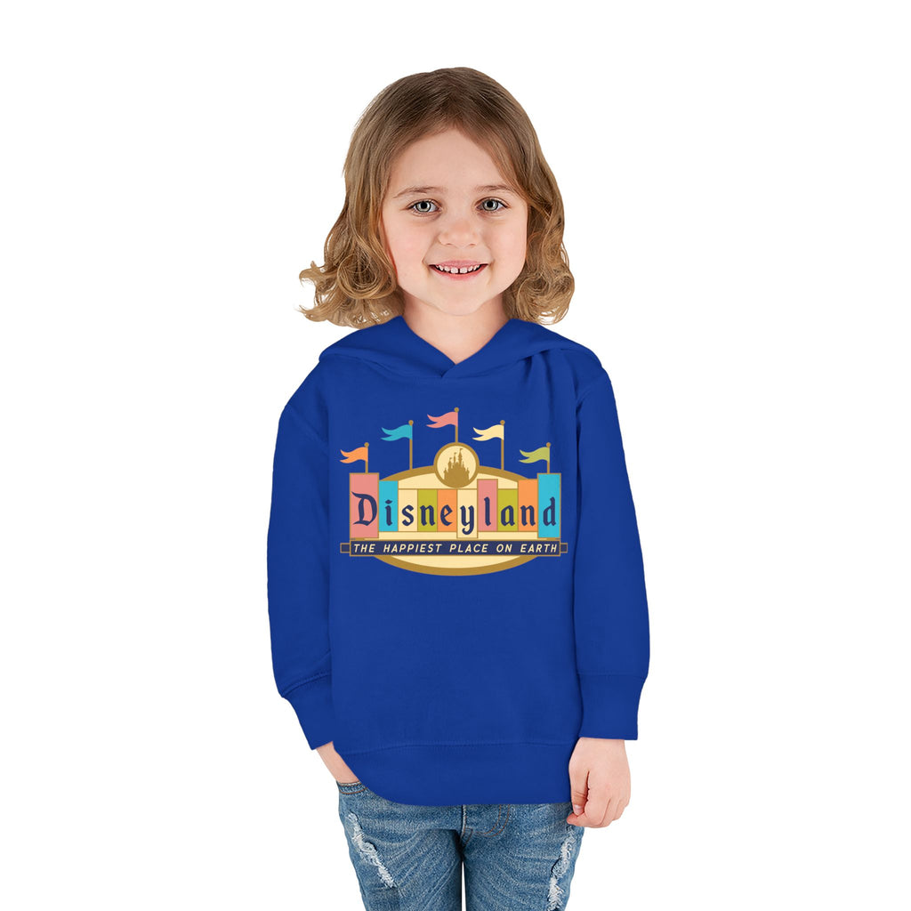 Disneyland way Back Machine Retro Logo Toddler Hoodie | Kids Pullover