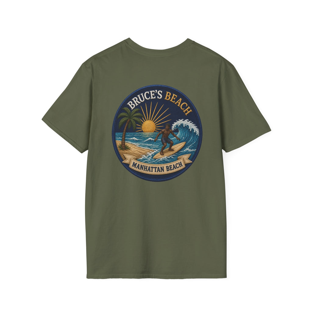 Bruce's Beach Manhattan Beach Surf Patch T-Shirt
