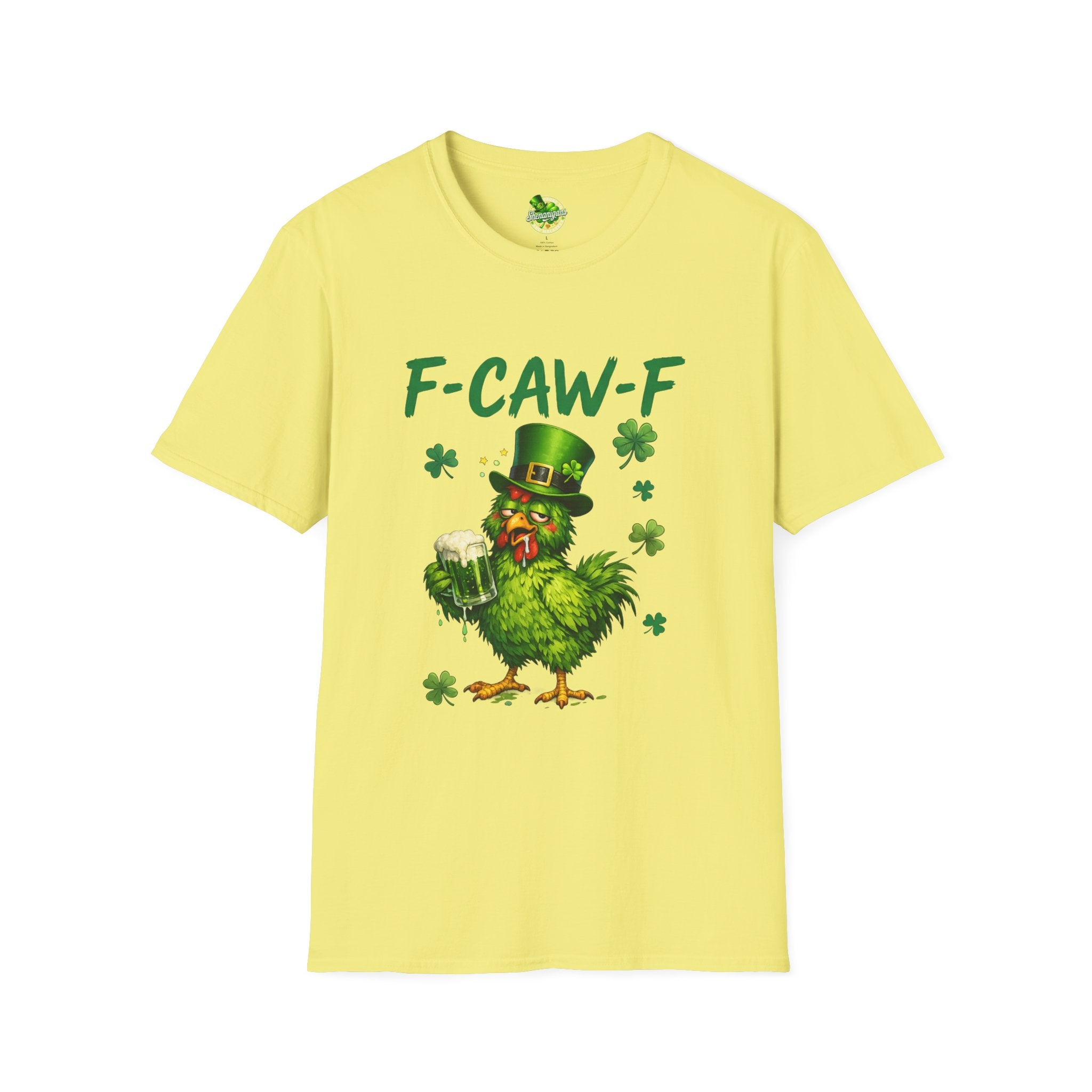F-CAW-F Leprechaun Chicken T-Shirt | St. Patrick's Day Shamrock Tee
