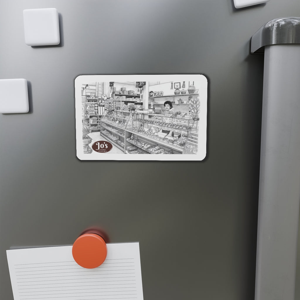 Vintage Candy Store Manhattan Beach Illustration Die-Cut Magnet | Jo's Candy Cottage  IYKYK
