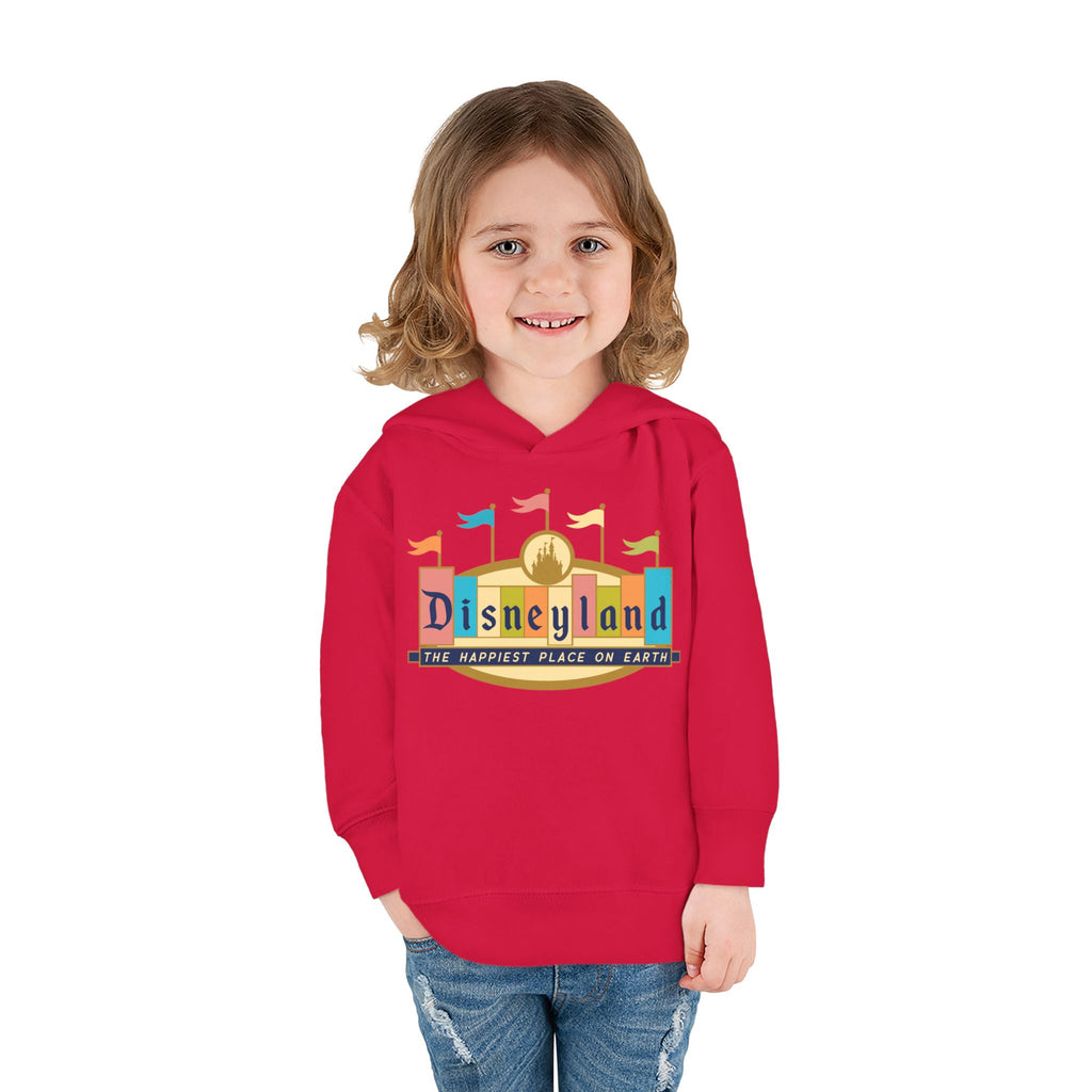 Disneyland way Back Machine Retro Logo Toddler Hoodie | Kids Pullover