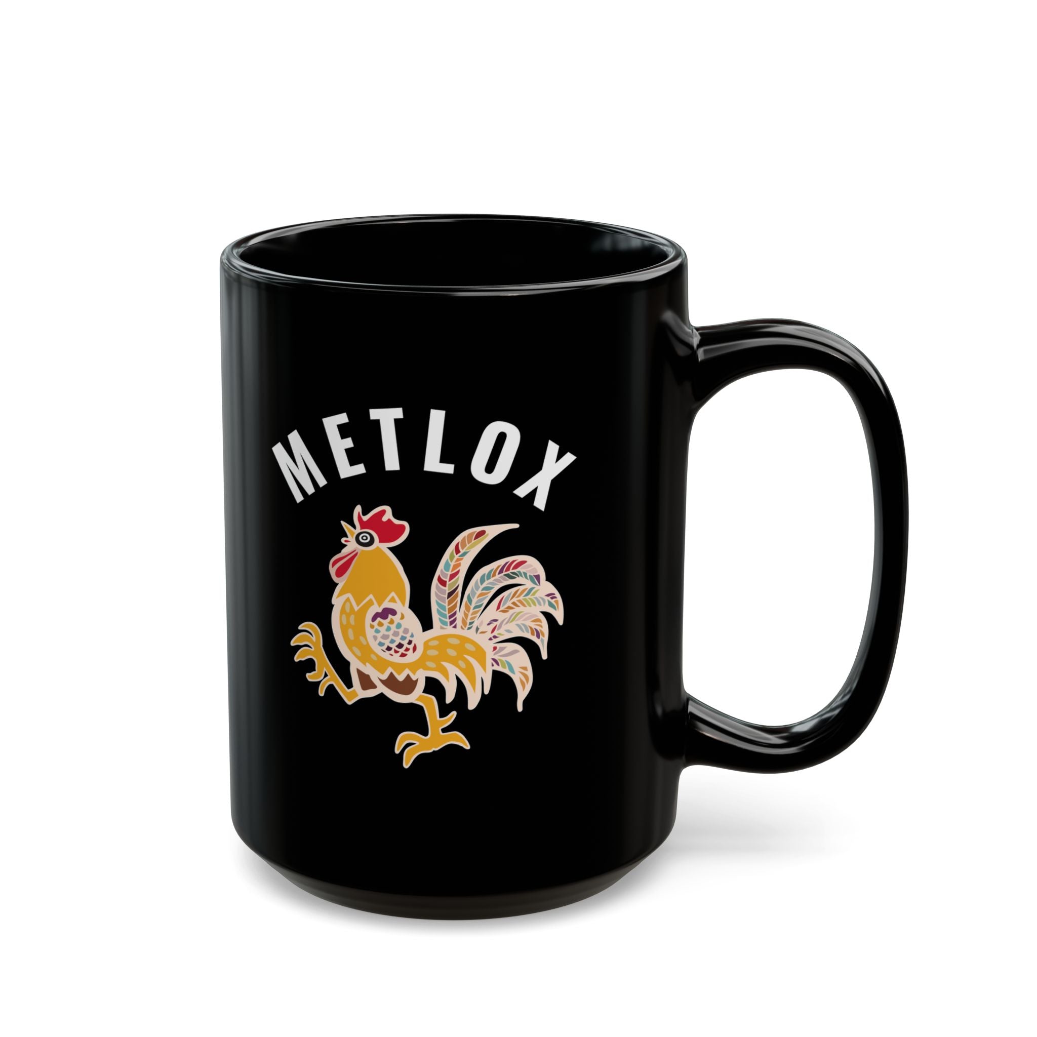 Metlox Pottery Manhattan Beach 1927 - 1989 11oz / 15oz Black Mug